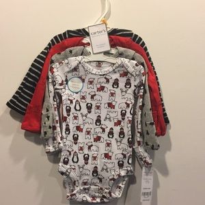 Carter’s Boys Long Sleeved 4 Piece Onesie Set